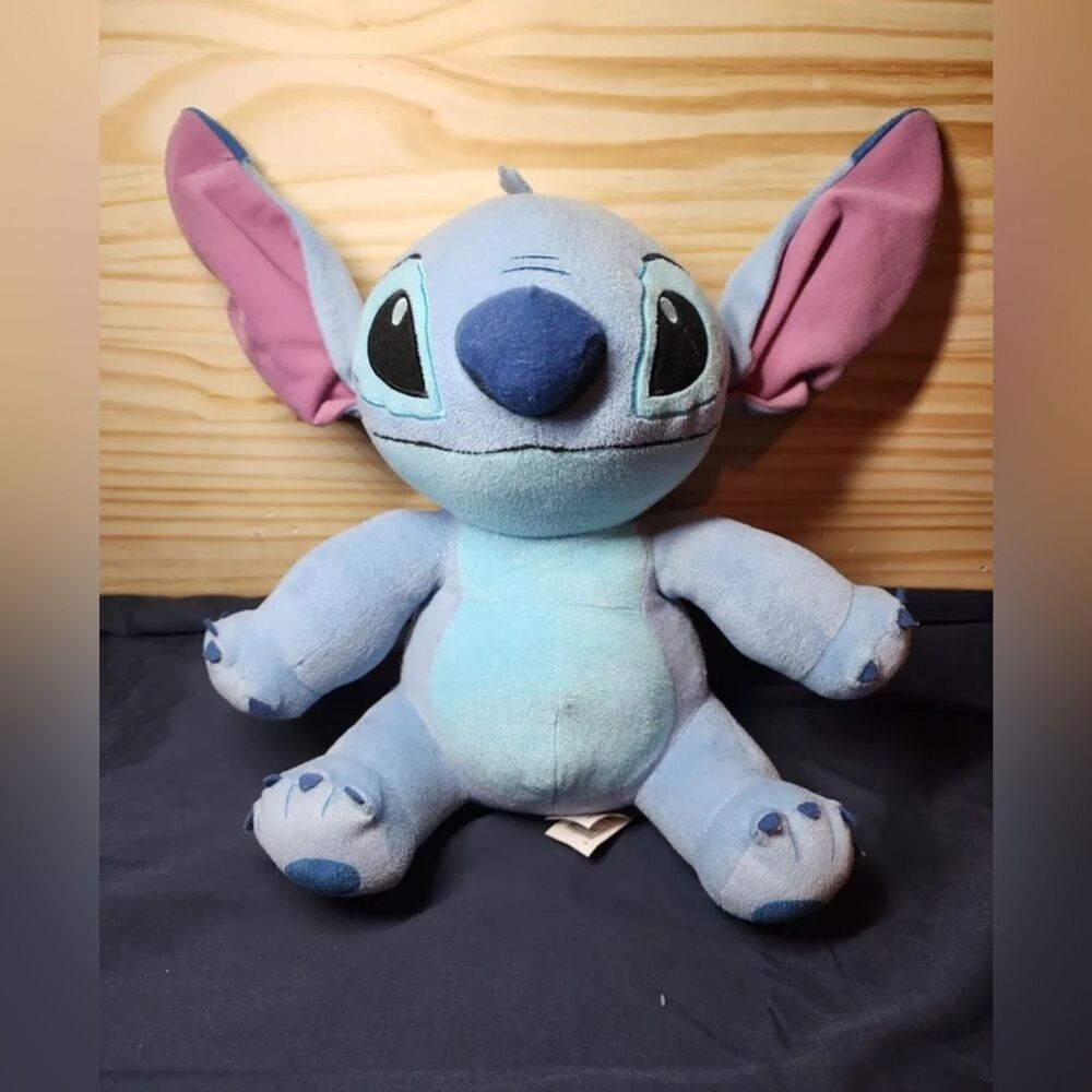 Disney Lilo & Stitch Plush Blue Alien Soft Toy Stuffed Animal Nice